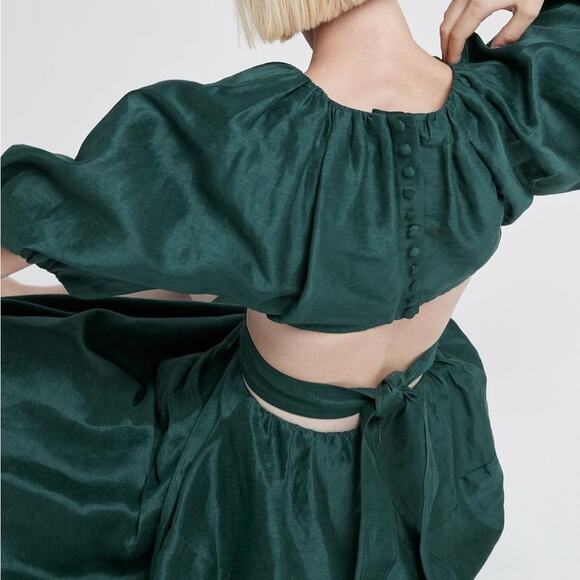 Aje Mimosa Cutout Midi Dress size 12 - Picture 12 of 13